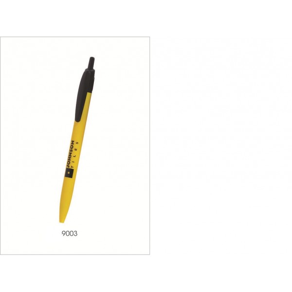 sp plasitc pen black and yellow
